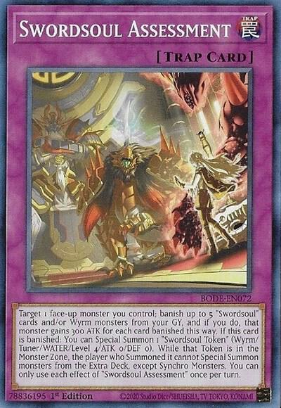 Swordsoul Assessment BODE-EN072 (Burst of Destiny)  - 1st Edition