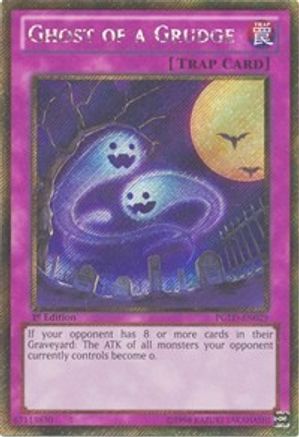 Ghost of a Grudge (PGLD-EN029) - Gold Secret Rare - Premium Gold