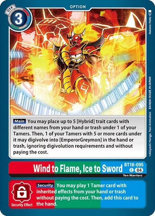 Wind to Flame Ice to Sword BT18-095 C (Release Special Booster 2.0) 