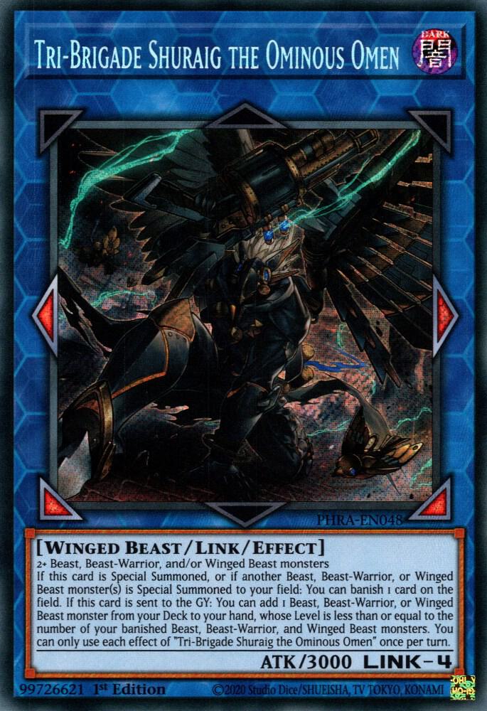 Tri-Brigade Shuraig the Ominous Omen PHRA-EN048 (Phantom Rage)  - 1st Edition