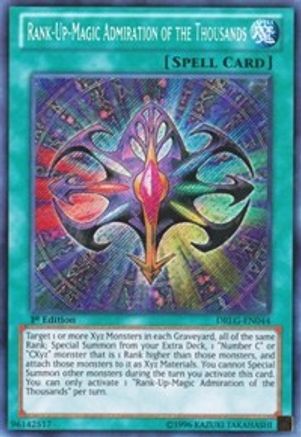 Rank-Up-Magic Admiration of the Thousands (DRLG-EN044) - Secret Rare - Unlimited - Dragons of Legend