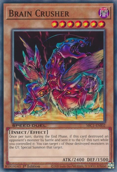Brain Crusher SBC1-ENI02 (Speed Duel: Streets of Battle City)  - 1st Edition
