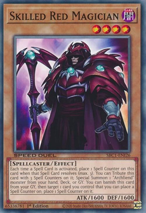 Skilled Red Magician SBC1-ENI26 (Speed Duel: Streets of Battle City)  - 1st Edition