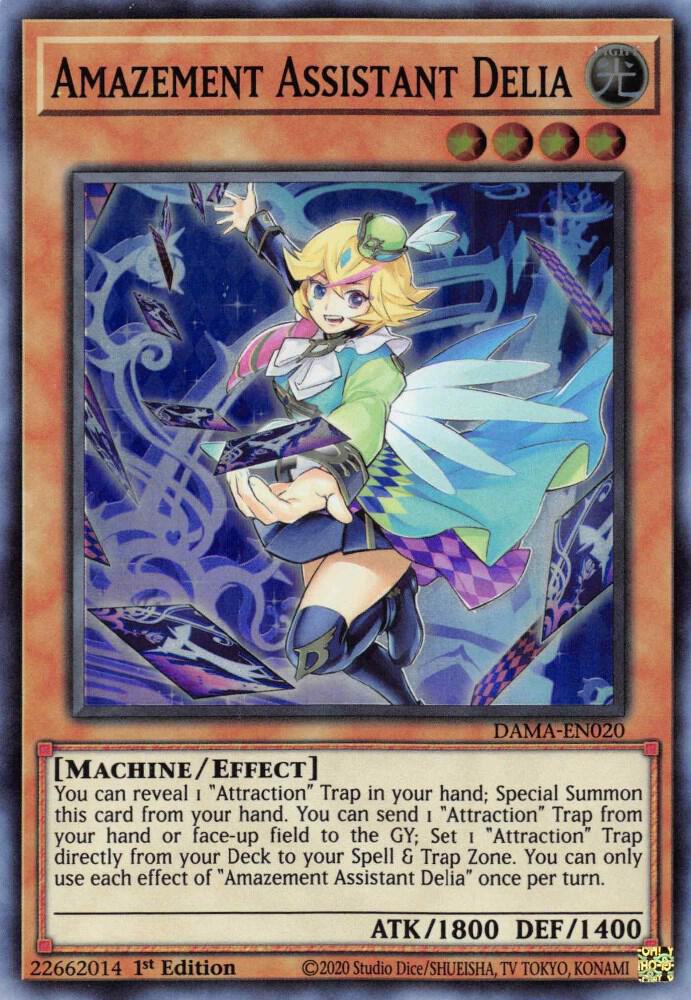 Amazement Assistant Delia DAMA-EN020 (Dawn of Majesty)  - 1st Edition