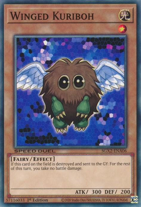 Winged Kuriboh SGX2-ENA06 (Speed Duel GX: Midterm Paradox)  - 1st Edition