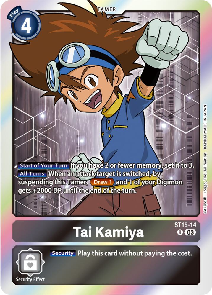Tai Kamiya ST15-14 R (Starter Deck 15: Dragon of Courage)  - Foil