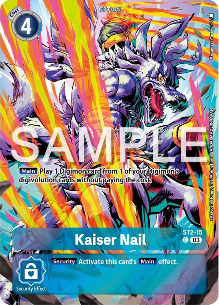 Kaiser Nail Bonus Pack ST2-15 C (Starter Deck 17: Double Typhoon Advanced Deck Set)  - Foil