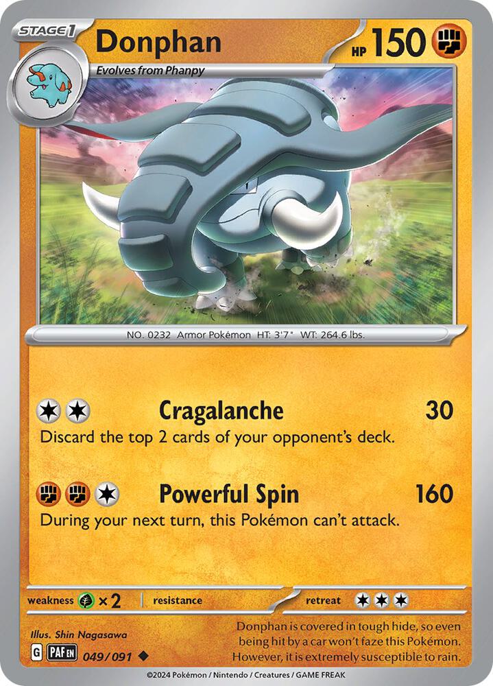 Donphan 049/091 (SV: Paldean Fates) 