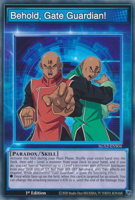 Behold Gate Guardian SGX2-ENS04 (Speed Duel GX: Midterm Paradox)  - 1st Edition