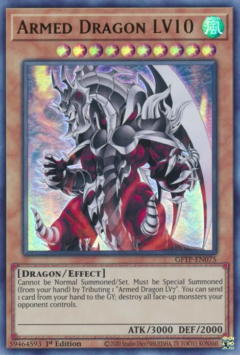 Armed Dragon LV10 GFTP-EN075 (Ghosts From the Past)  - 1st Edition