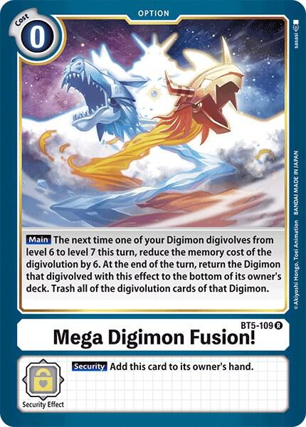 Mega Digimon Fusion BT5-109 R (Battle of Omni) 