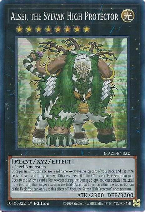 Alsei, the Sylvan High Protector MAZE-EN052 (Maze of Memories)  - 1st Edition