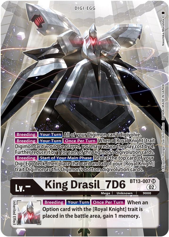 King Drasil_7D6 Alternate Art BT13-007 SR (Versus Royal Knights)  - Foil
