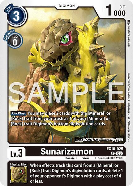 Sunarizamon EX10-025 C (Sinister Order) 