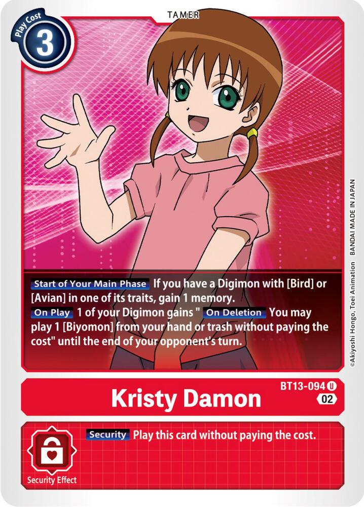 Kristy Damon BT13-094 U (Versus Royal Knights) 