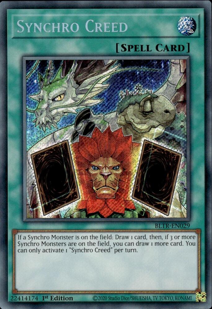 Synchro Creed BLTR-EN029 (Battles of Legend: Terminal Revenge)  - 1st Edition
