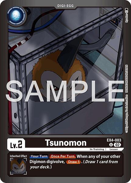 Tsunomon EX4-003 U (Limited Card Pack -Billion Bullet-)  - Foil