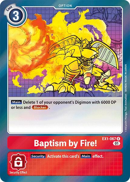 Baptism by Fire EX1-067 R (Classic Collection)  - Foil
