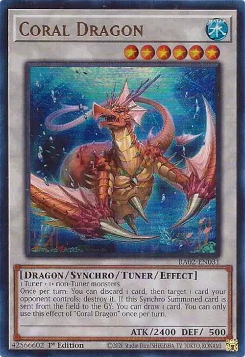 Coral Dragon UR RA02-EN031 (25th Anniversary Rarity Collection II)  - 1st Edition