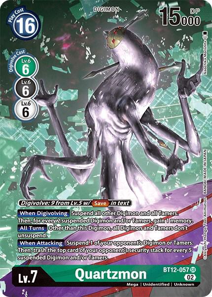 Quartzmon Alternate Art BT12-057 SR (Across Time)  - Foil