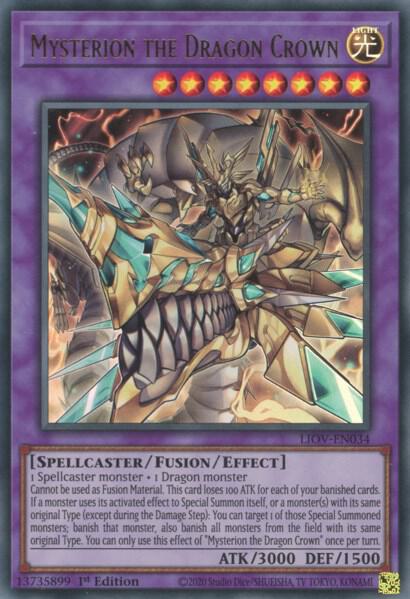 Mysterion the Dragon Crown LIOV-EN034 (Lightning Overdrive)  - 1st Edition