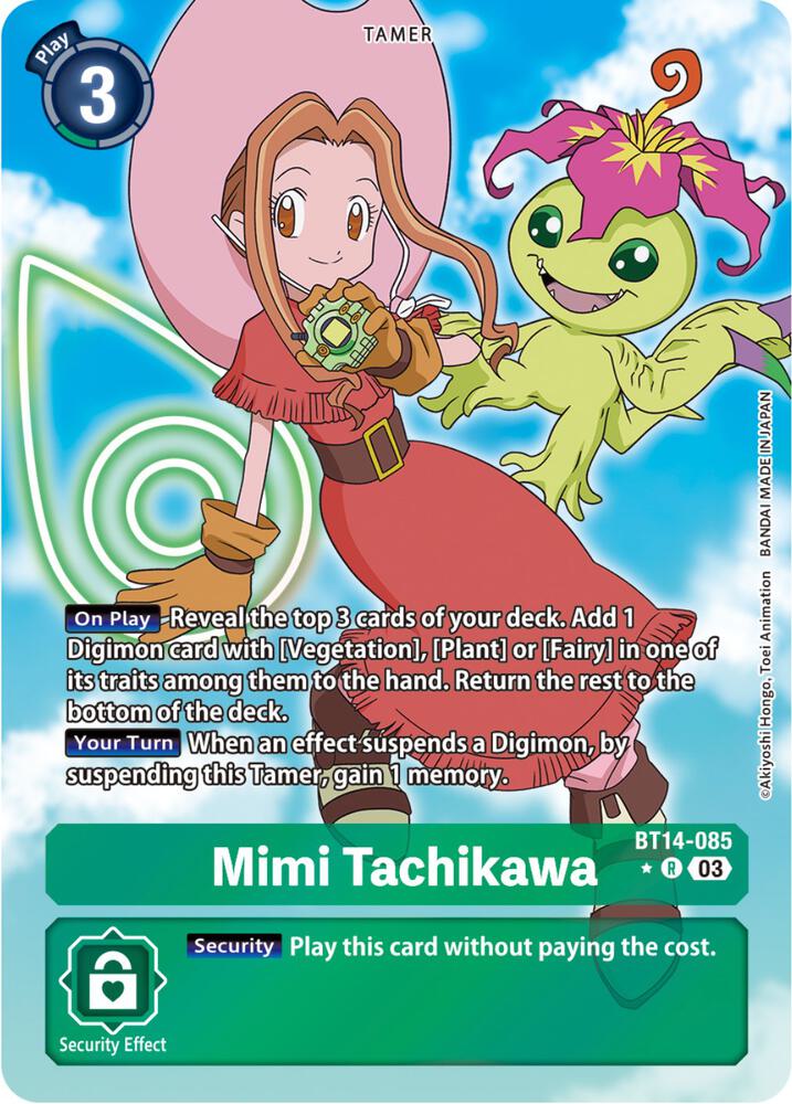 Mimi Tachikawa Alternate Art BT14-085 R (Blast Ace)  - Foil