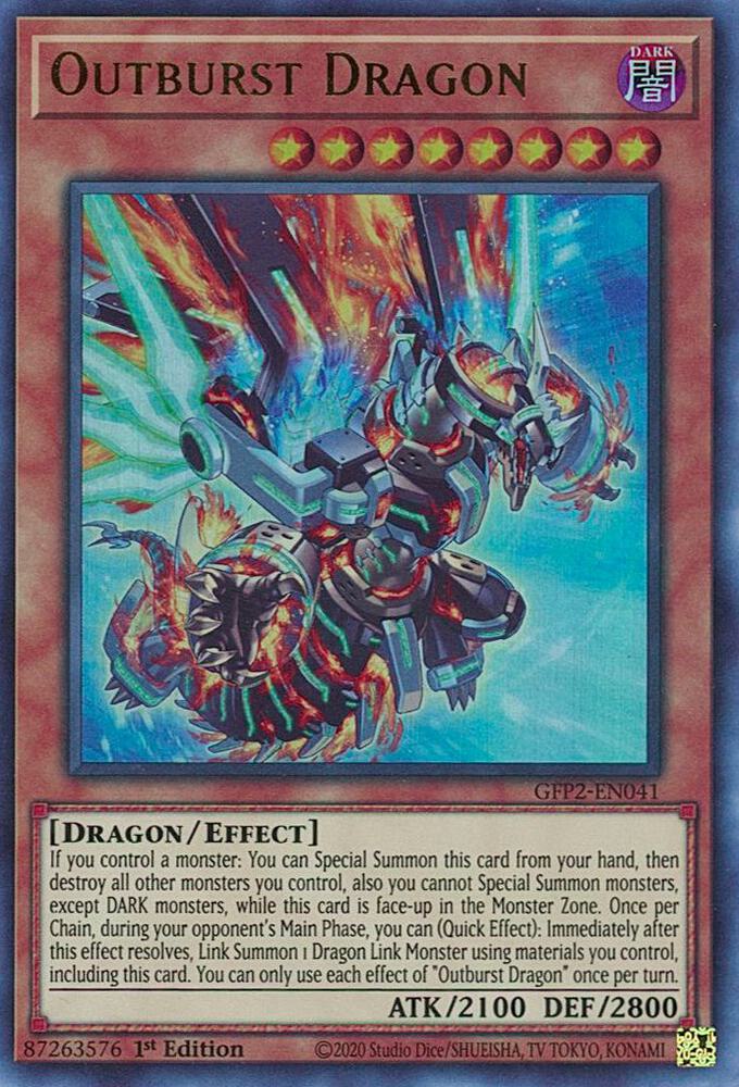Outburst Dragon GFP2-EN041 (Ghosts From the Past: The 2nd Haunting)  - 1st Edition