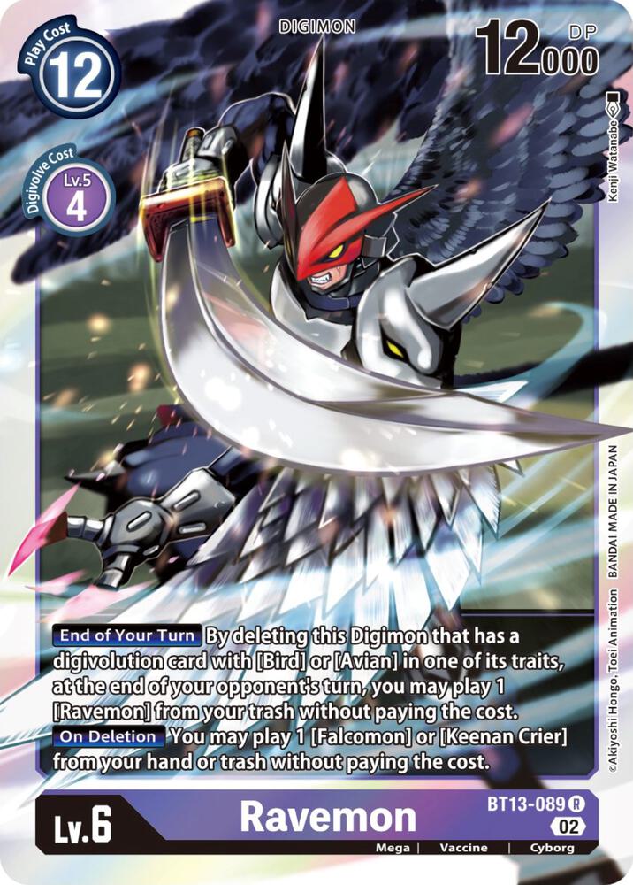 Ravemon BT13-089 R (Versus Royal Knights)  - Foil