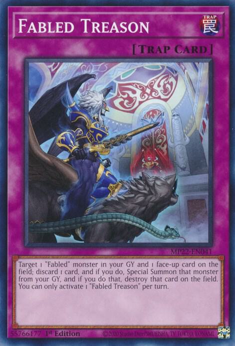 Fabled Treason MP22-EN041 (2022 Tin of the Pharaoh's Gods)  - 1st Edition