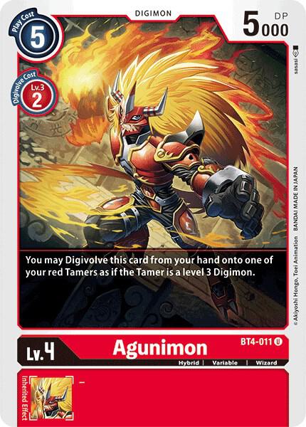 Agunimon BT4-011 U (Great Legend) 