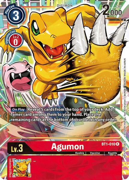 Agumon BT1 010 Dash Pack Ver 10 BT1-010 R (Release Special Booster 1.0)  - Foil