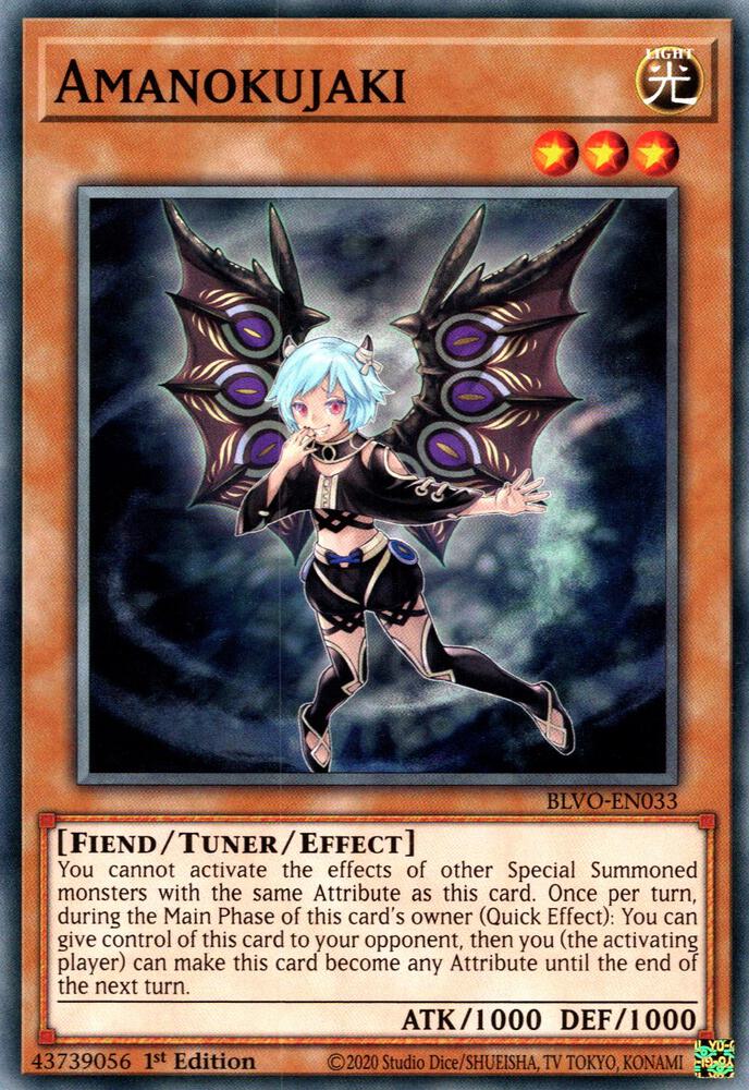 Amanokujaki BLVO-EN033 (Blazing Vortex)  - 1st Edition
