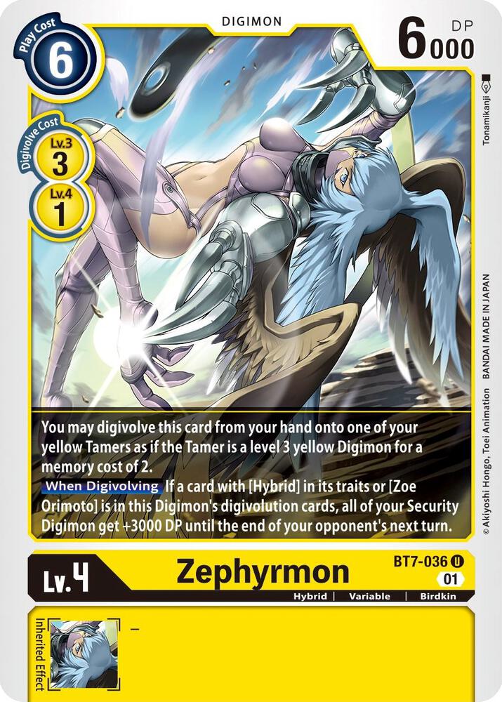 Zephyrmon BT7-036 U (Next Adventure) 
