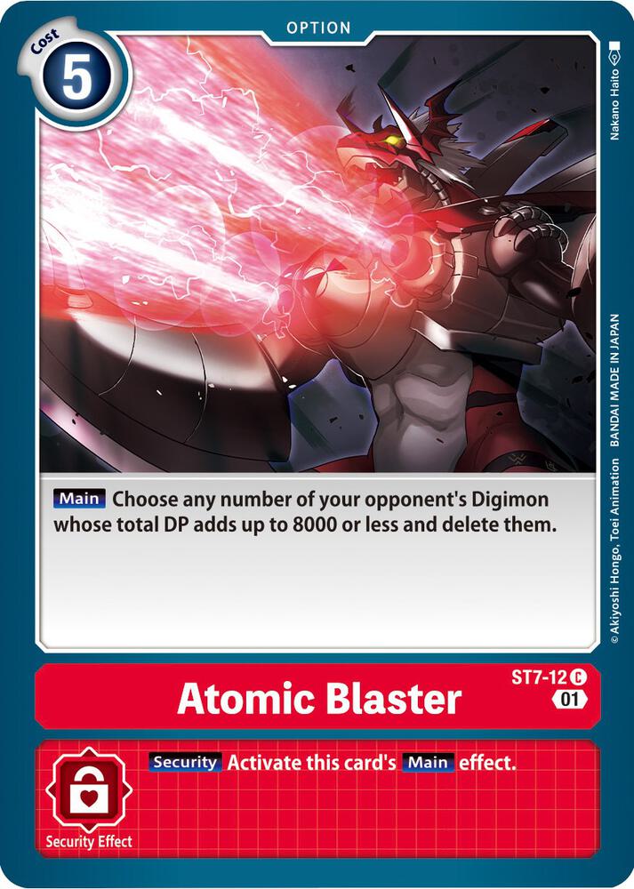 Atomic Blaster ST7-12 C (Starter Deck 07: Gallantmon) 