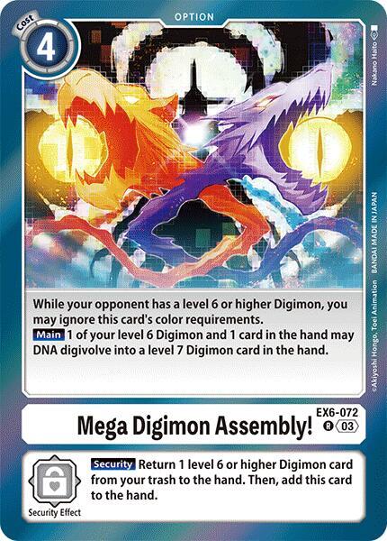 Mega Digimon Assembly EX6-072 R (Infernal Ascension)  - Foil
