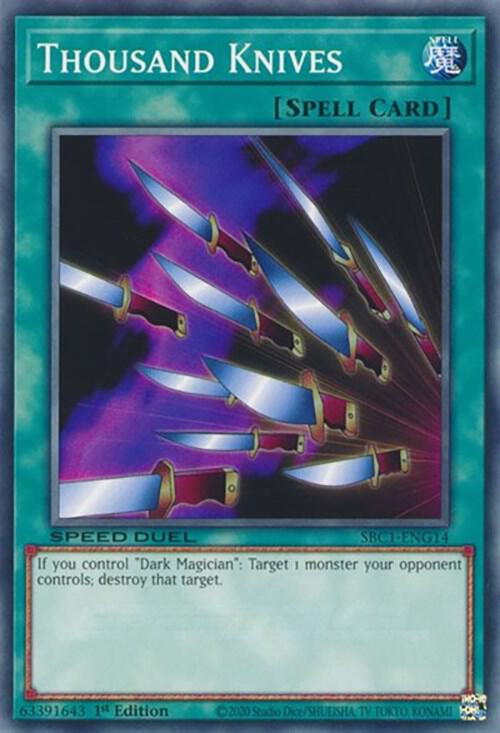 Thousand Knives SBC1-ENG14 (Speed Duel: Streets of Battle City)  - 1st Edition