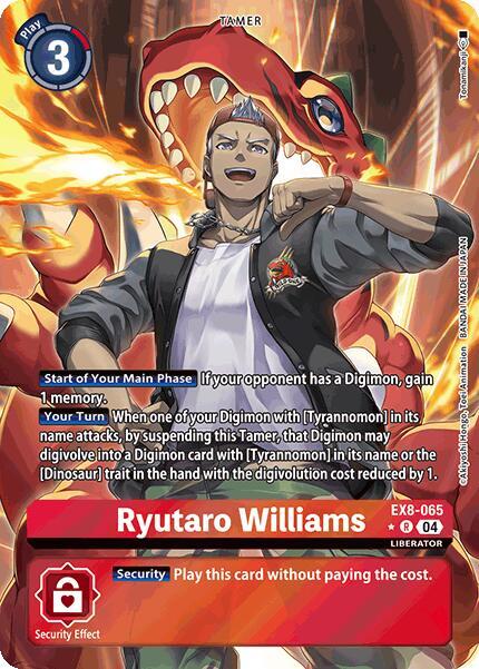 Ryutaro Williams Alternate Art EX8-065 R (Chain of Liberation)  - Foil