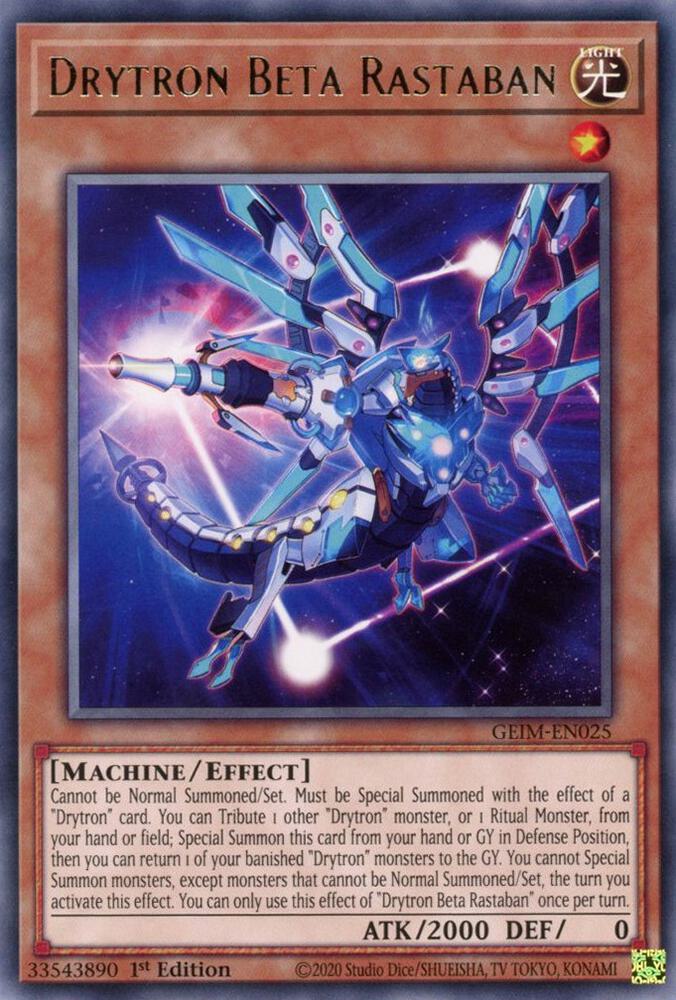 Drytron Beta Rastaban GEIM-EN025 (Genesis Impact)  - 1st Edition