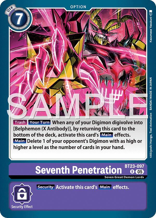 Seventh Penetration BT23-097 R (Hackers' Slumber)  - Foil