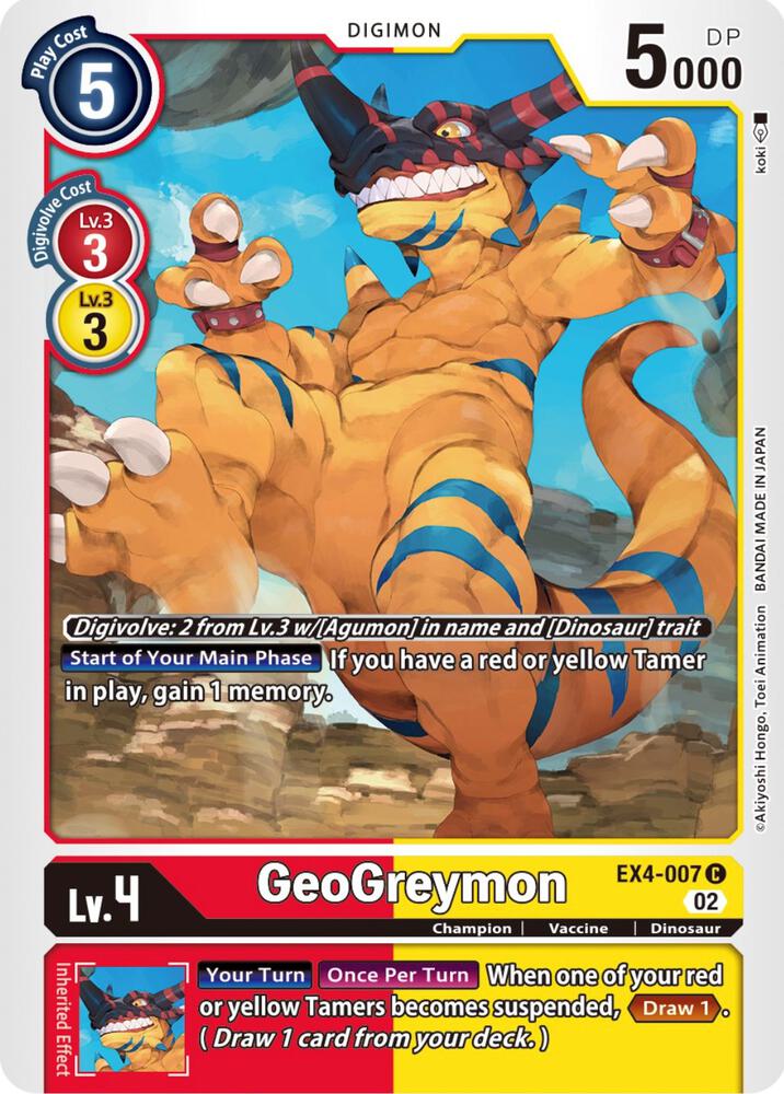 GeoGreymon EX4-007 C (Alternative Being Booster) 