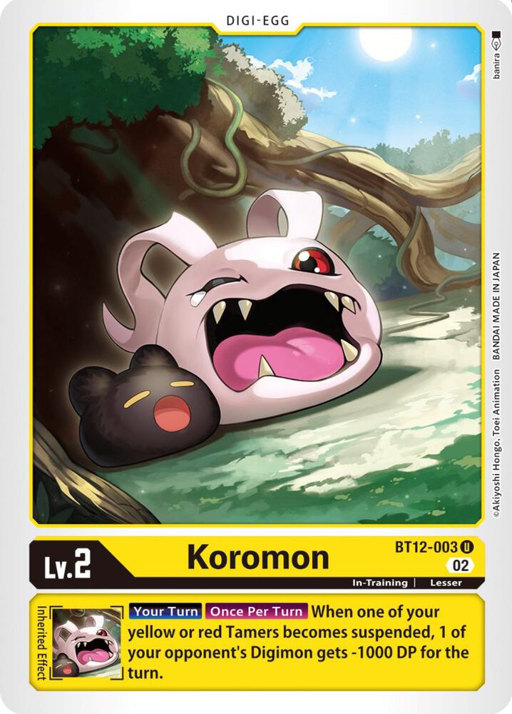 Koromon BT12-003 U (Across Time) 