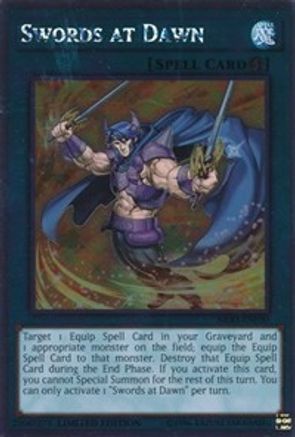 Swords at Dawn (NKRT-EN030) - Platinum Rare - Noble Knights of the Round Table Box Set