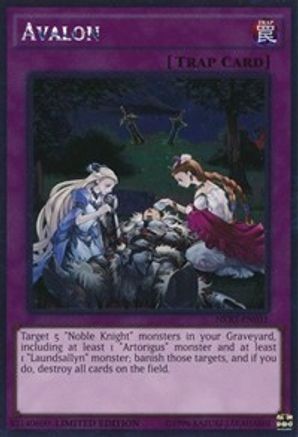 Avalon (NKRT-EN031) - Platinum Rare - Limited - Noble Knights of the Round Table Box Set