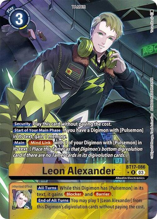 Leon Alexander Alternate Art BT17-086 R (Secret Crisis)  - Foil