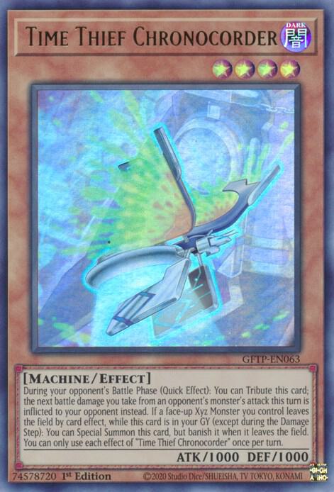 Time Thief Chronocorder GFTP-EN063 (Ghosts From the Past)  - 1st Edition
