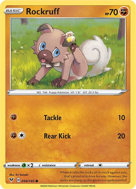 Rockruff 094/185 (SWSH04: Vivid Voltage) 