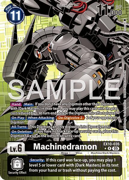 Machinedramon Alternate Art EX10-035 R (Sinister Order)  - Foil