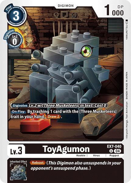 ToyAgumon EX7 040 EX7-040 U (Digimon LIBERATOR) 
