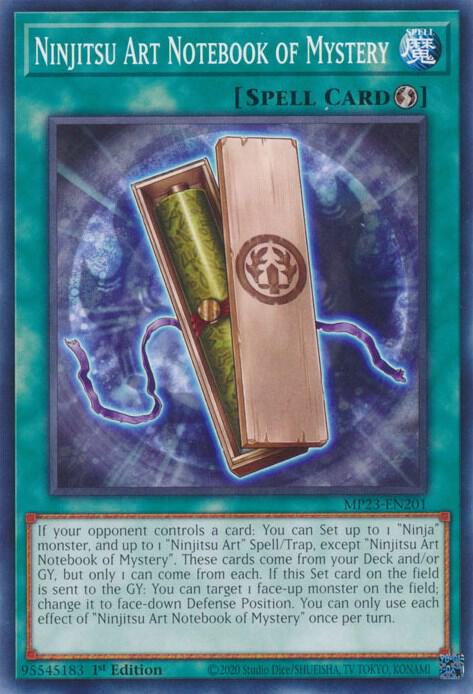 Ninjitsu Art Notebook of Mystery MP23-EN201 (25th Anniversary Tin: Dueling Heroes Mega Pack)  - 1st Edition
