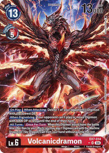 Volcanicdramon Alternate Art EX7-014 SR (Digimon LIBERATOR)  - Foil